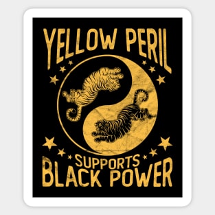 Yellow Peril Supports Black Power Sticker